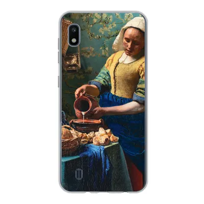 Produktbild von MuchoWow® Handyhülle Schutzhülle Hülle für Samsung Galaxy A10 Milchmädchen - Mandelblüte - Alte Meister Silikon Softcase Handy Hülle - Schutzhülle