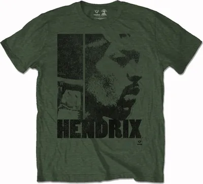 Produktbild von Jimi Hendrix Let Me Live Khaki Green 2XL T-Shirt