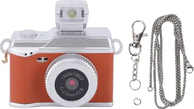 Immagine prodotto di Fotocamera digitale compatta retrò 1080P Schermo a colori da 0,96 pollici Minuscolo portachiavi vintage Vlog per viaggi