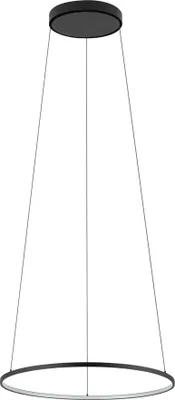 Immagine prodotto di Lampada a sospensione LED CIRCOLO LED nera 18W, bianco neutro 600 lm, alluminio, dimensioni: 140x45x45 cm, IP20, Nowodvorski Lighting