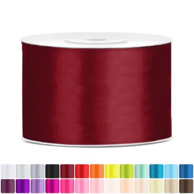 Produktbild von Satinband 50mm Bordeaux - 25 Meter Rolle Geschenk- & Schleifenband