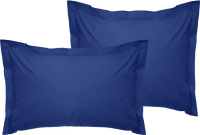 Produktbild von L'Essentiel Linge de Maison, Tonne Bleue - 75, Oxford-Kissenbezug-Set (2 Stück), 100 % BAUMWOLLE RANFORCE, Dunkelblau,  50 x 70+5 cm