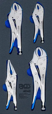 Produktbild von BGS 4040 1/3 Werkstattwageneinlage: Gripzangen, 4-tlg.