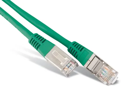 Productafbeelding van Cat 6 S/FTP PIMF patchkabel, halogeenvrij, groen, 30 meter