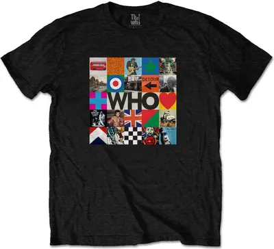 Image de The Who - T-shirt homme/femme unie RO3256 (M) (Noir)