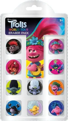 Produktbild von Trolls World Tour - Radiergummis 10er-Pack SG35319 (Einheitsgröße) (Bunt)