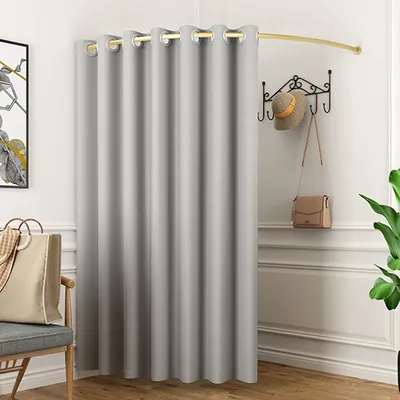 Obrázok produktu pre Šatňová kabína so závesom, sivá, 200x195 cm, slúži ako ochrana pred pohľadom a ako priestorový delič