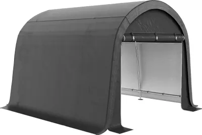 Produktbild von Outsunny Foliengerätehaus 3 x 3 m Gerätehaus mit UV-Schutz, zwei Rolltor Grau
