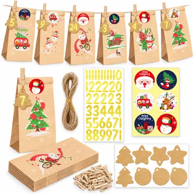 Produktbild von Adventskalender zum Befüllen - 24 Überraschungen - JLRLWP002