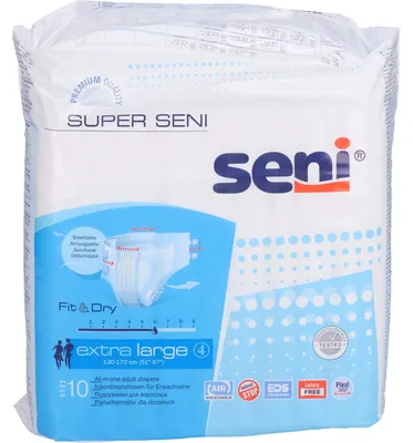 Zdjęcie produktu dla Seni Super Pieluchomajtki dla dorosłych XL, 30 sztuk