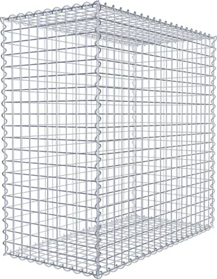 Produktbild von Gabione 100 cm x 100 cm x 50 cm (L x H x T), Maschenweite 5 cm x 5 cm, Spirale