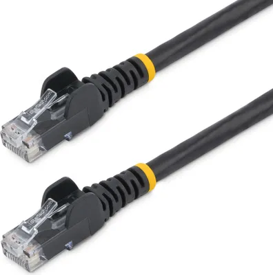 Produktbild von StarTech.com Cat5e Ethernet-Patchkabel 10 m, RJ45 Snagless, U/UTP, Schwarz – zuverlässige Netzwerkverbindung