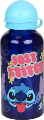 Produktbild von DISNEY Stitch Aluminium Trinkflasche/Bidon, blau 400ml