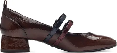 Produktbild von Tamaris Damen Pumps Riemchenpumps Blockabsatz Karreé Form 1-22318-43, Größe:39 EU, Farbe:Braun