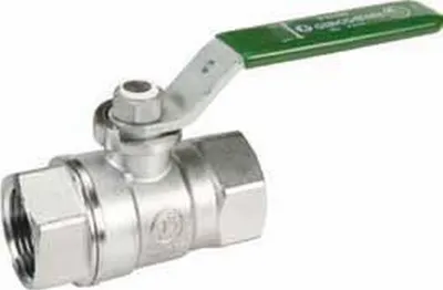 Zdjęcie produktu dla Trinkwasserkugelhahn mit grünem Hebelgriff 1 1/4 Hausmodell