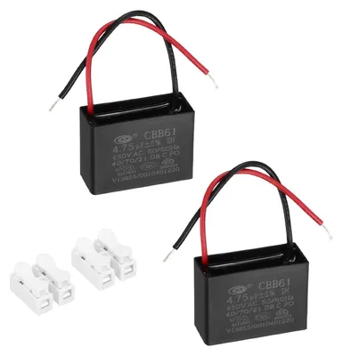 CBB61 Kondensator 4,75 µF 450 V AC, 2 Stück, 43x31x18 mm