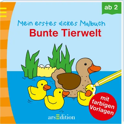 Produktbild von Mein erstes dickes Malbuch Bunte Tierwelt