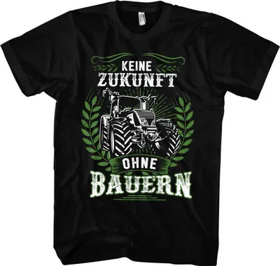 Produktbild von Keine Zukunft ohne Bauern T-Shirt | Landwirt Traktor – M / Schwarz