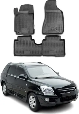 Image de 2004-2010 Kia Sportage Tapis de sol TPE noir 4 pièces