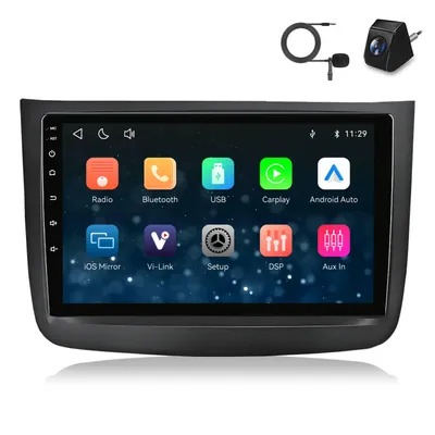 Zdjęcie produktu dla Radio samochodowe do Mercedes-Benz Vito Viano W639 (2010-2015) z kamerą i mikrofonem, obsługujące bezprzewodowe CarPlay i Android Auto, Bluetooth, system Linux