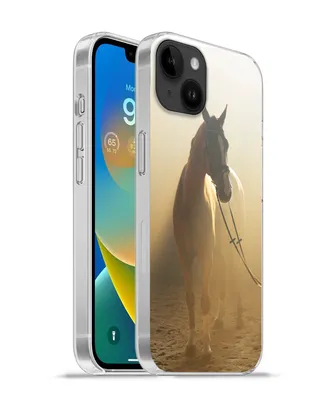 Produktbild von MuchoWow® Handyhülle Schutzhülle Hülle für Apple iPhone 14 Plus - Soft case Pferd - Licht - Sand Silikon Softcase Handy Hülle - Abbildung