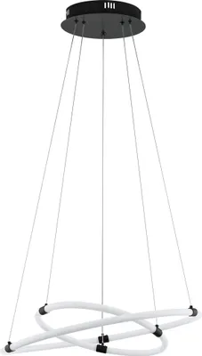 Produktbild von EGLO LED Hängelampe Banderillas, Pendelleuchte Esstisch, Esszimmerlampe hängend aus Stahl und Kunststoff, Hängeleuchte, warmweiß, Ø 60 cm