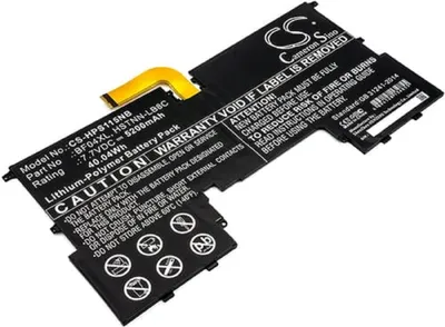 Produktbild von Akku für Hewlett-Packard BF04XL Li-Pol 7,4 Volt 5200 mAh schwarz.