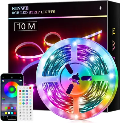 Obrázek produktu pro LED páska s 10 milionů barev, chytré osvětlení s dálkovým ovládáním a ovládáním přes aplikaci