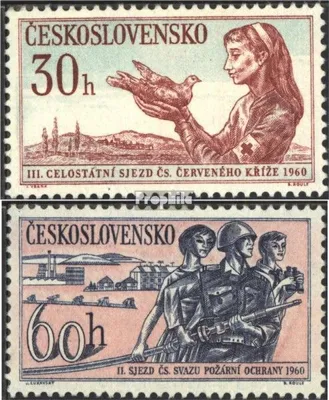 Produktbild von Briefmarken Tschechoslowakei 1960 Mi 1201-1202 (kompl.Ausg.) postfrisch Rotes Kreuz