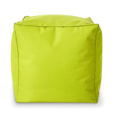 Produktbild von Green Bean® Sitzhocker "Cube" 40x40x40cm mit EPS Perlen Füllung - Fußhocker für Sitzsäcke - Hellgrün
