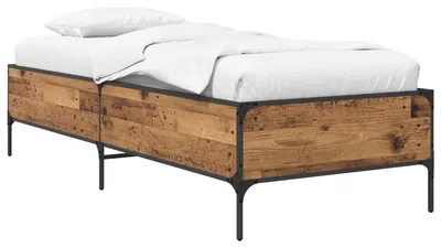 Image de Cadre de lit Bois ancien 80 x 200 cm Bois d'ingénierie