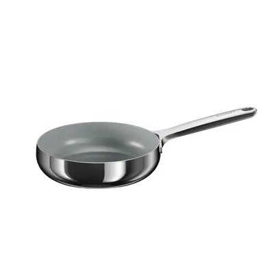 Produktbild von BergHOFF Home Bratpfanne 24 cm Edelstahl, keramische Antihaftbeschichtung, PTFE frei, für alle Herdarten, Stellar Steel