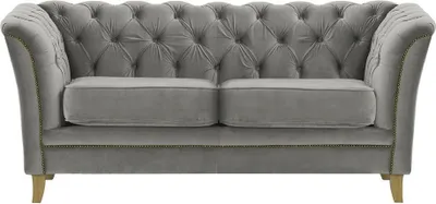 Zdjęcie produktu dla Sofa dwuosobowa Karin-Velluto 15-jasny dąb-rustykalne złoto