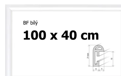 Obrázok produktu pre BFHM Plastový rám na puzzle 100x40cm - biely