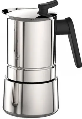 Produktbild von EDELSTAHL ESPRESSOKOCHER für 4 Tassen  Induktion Espresso Maker Espressokanne