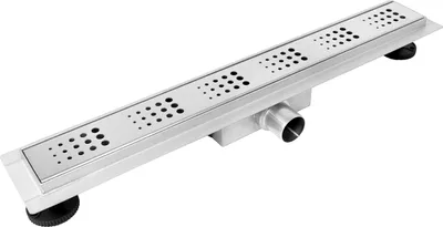 Immagine prodotto di BALNEO scarico doccia Duplex Next Decor Gocce con sifone set 100 cm acciaio inox argento cromo