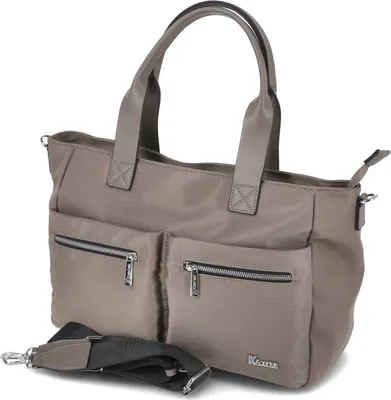 Zdjęcie produktu dla Kaerlek torebka damska taupe nylon