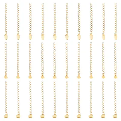 Kettenverlängerung 30-tlg. Edelstahl 58–68 mm gold