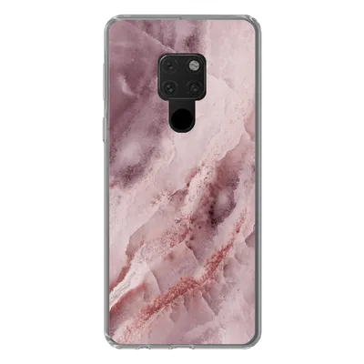 Produktbild von MuchoWow® Handyhülle Schutzhülle Hülle für Huawei P40 Lite Naturstein - Rosa - Luxus Silikon Softcase Handy Hülle - Handy