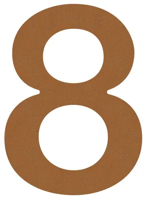 Produktbild von Hausnummer ''8'' Rost