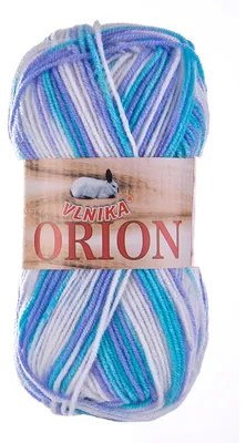 50g Farbverlaufsgarn Orion Acrylwolle Strickgarn weiß hellblau fliederblau