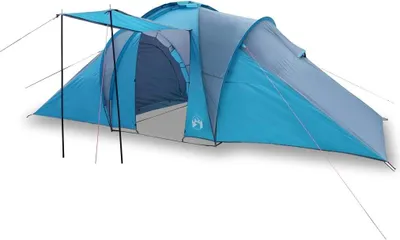Immagine prodotto di Tenda da Campeggio a Cupola per 4 Persone Blu Impermeabile