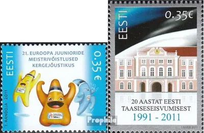 Produktbild von Briefmarken Estland 2011 Mi 702,703 (kompl.Ausg.) postfrisch Sport