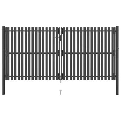 Obrázok produktu pre Záhradná brána k plotu z ocele 400x175 cm antracitová