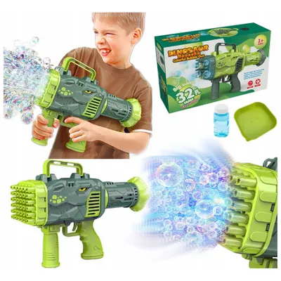 Obrázok produktu pre PIŠTOĽ NA MYDLOVÉ BUBLINY BUBLINA BAZUKA dinosaurus 32