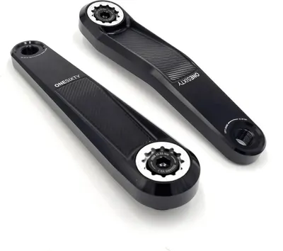 Produktbild von windmeile | Lekkie Buzz Bars Pedalarme, Left Offset Square Drive 160mm, V3.1, Schwarz and Silber, Kurbeln für Bafang BBS01/02/HD, E-Bike, Pedelec
