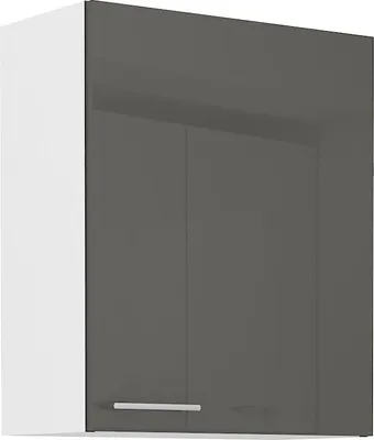 Image de Armoire de cuisine supérieure LAJLA – largeur 60 cm, gris / blanc