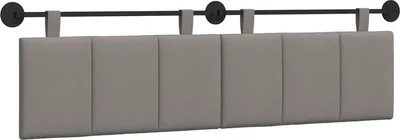 Produktbild von vidaXL Hängendes Kopfteil Taupe Stoff