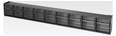 Produktbild von Kippbox mit Montagehalterung, Grau