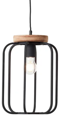 Image de Lustre Brilliant Tosh E27 40 W noir/brun